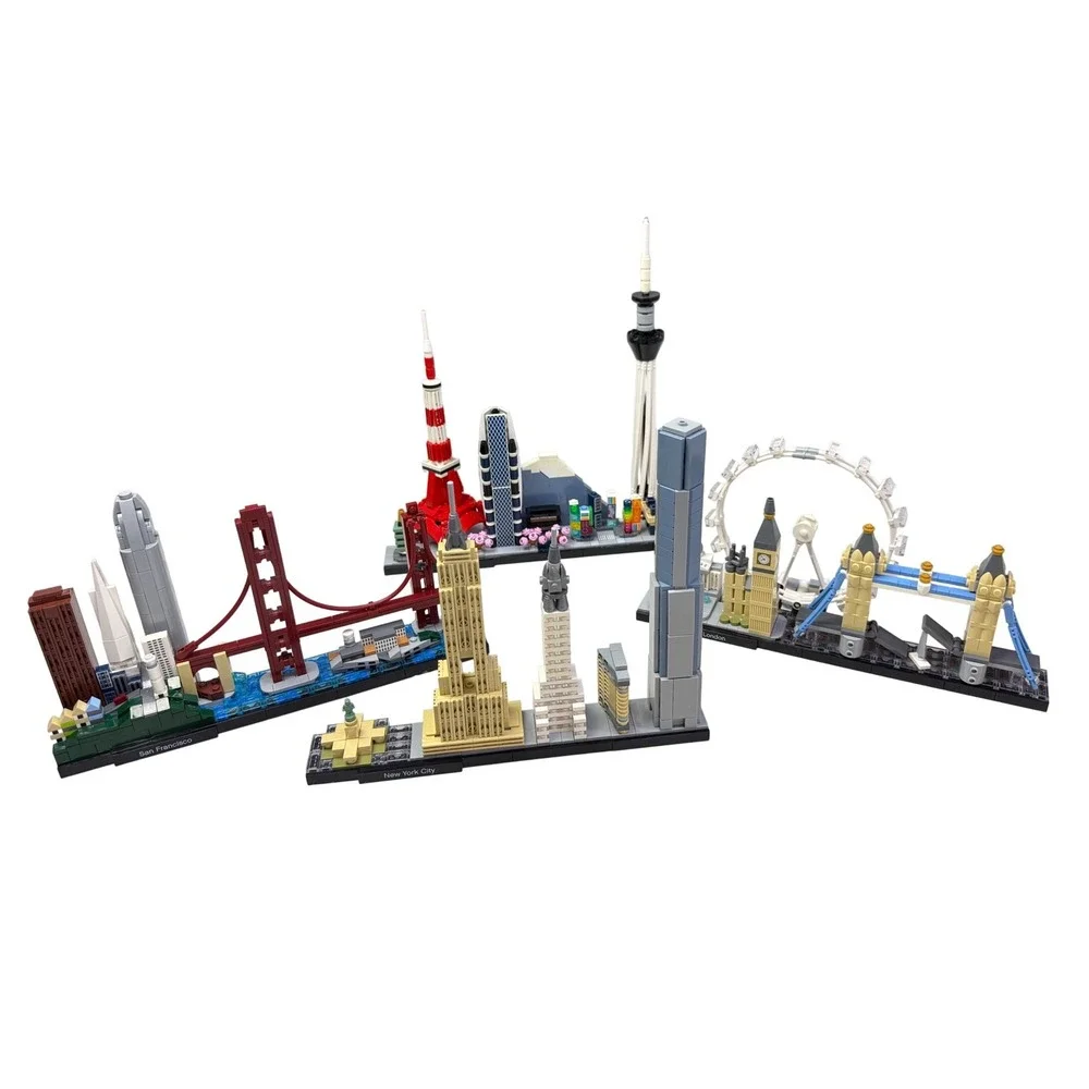 LEGO Architecture Skyline Bundle NYC 21028 London 21034 SF 21043 Tokyo 21051